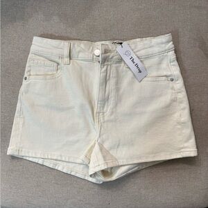 The Drop Women's White Jean Shorts